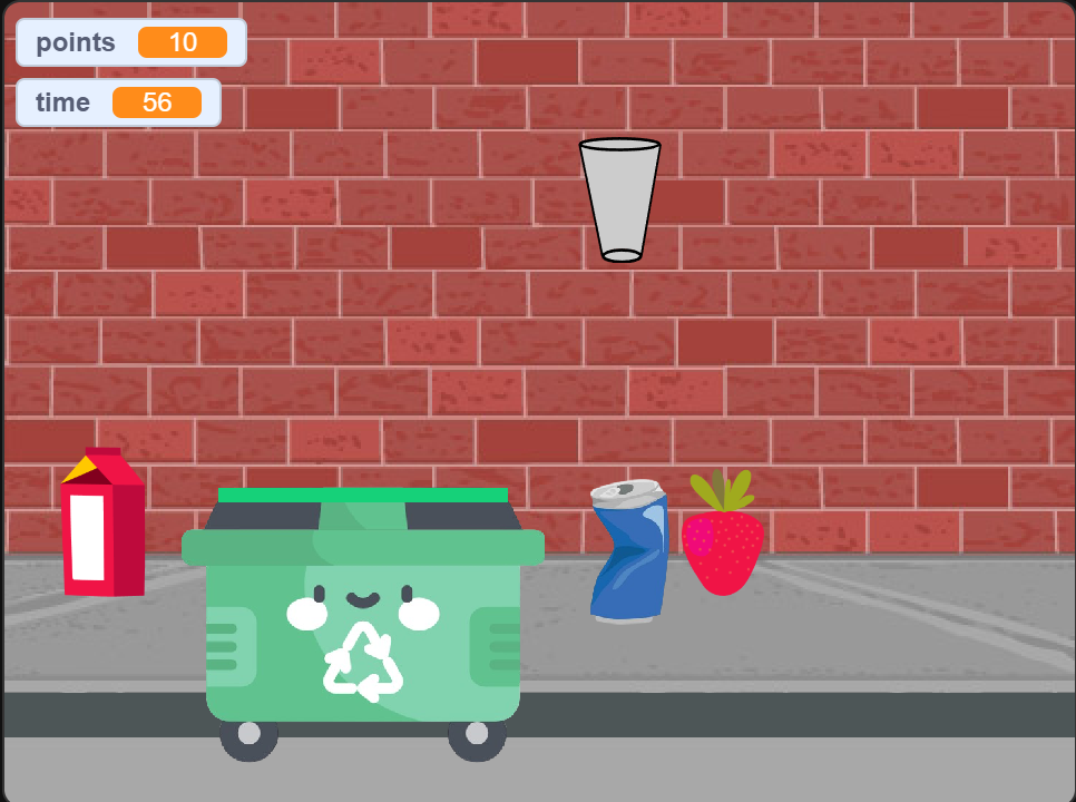 Recycling game designed by Wictor & Ece & Giorgio